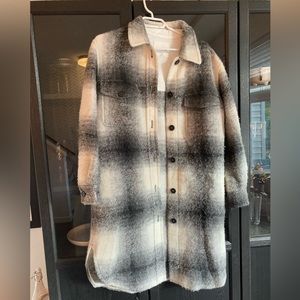 Aritzia Wilfred Free Ganna Long Shirt Jacket XS